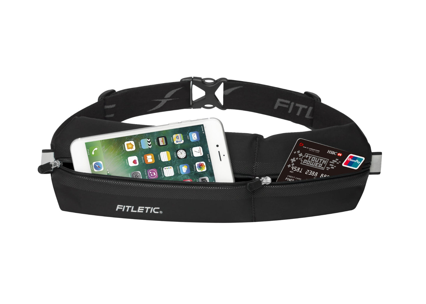 FITLETIC Bolt Double Pocket Running Pouch